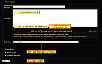 Apply templates on Special:Upload
