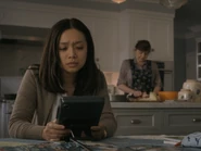 Olga cooking in Kelly's house