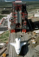 Shuttle Enterprise in Vandenberg, 1985