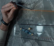 Gagarin Ridge & Helios base on a map