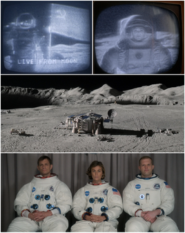 Moon race collage