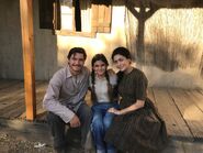 Family photo of Aleida and her parents in Parras de la Fuente