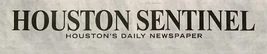 Houston Sentinel logo
