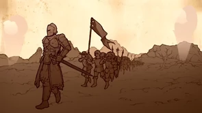 The Knights coming in to settle Ashfeld.