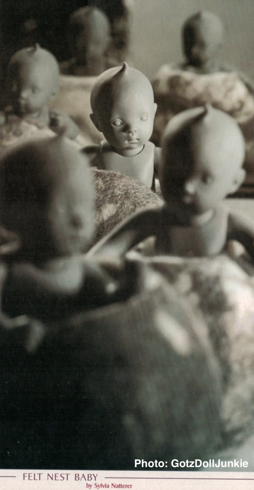 ✨Poupée✨ 2001 FELT NEST BABY - Gotz Artist Doll Designed by SYLVIA