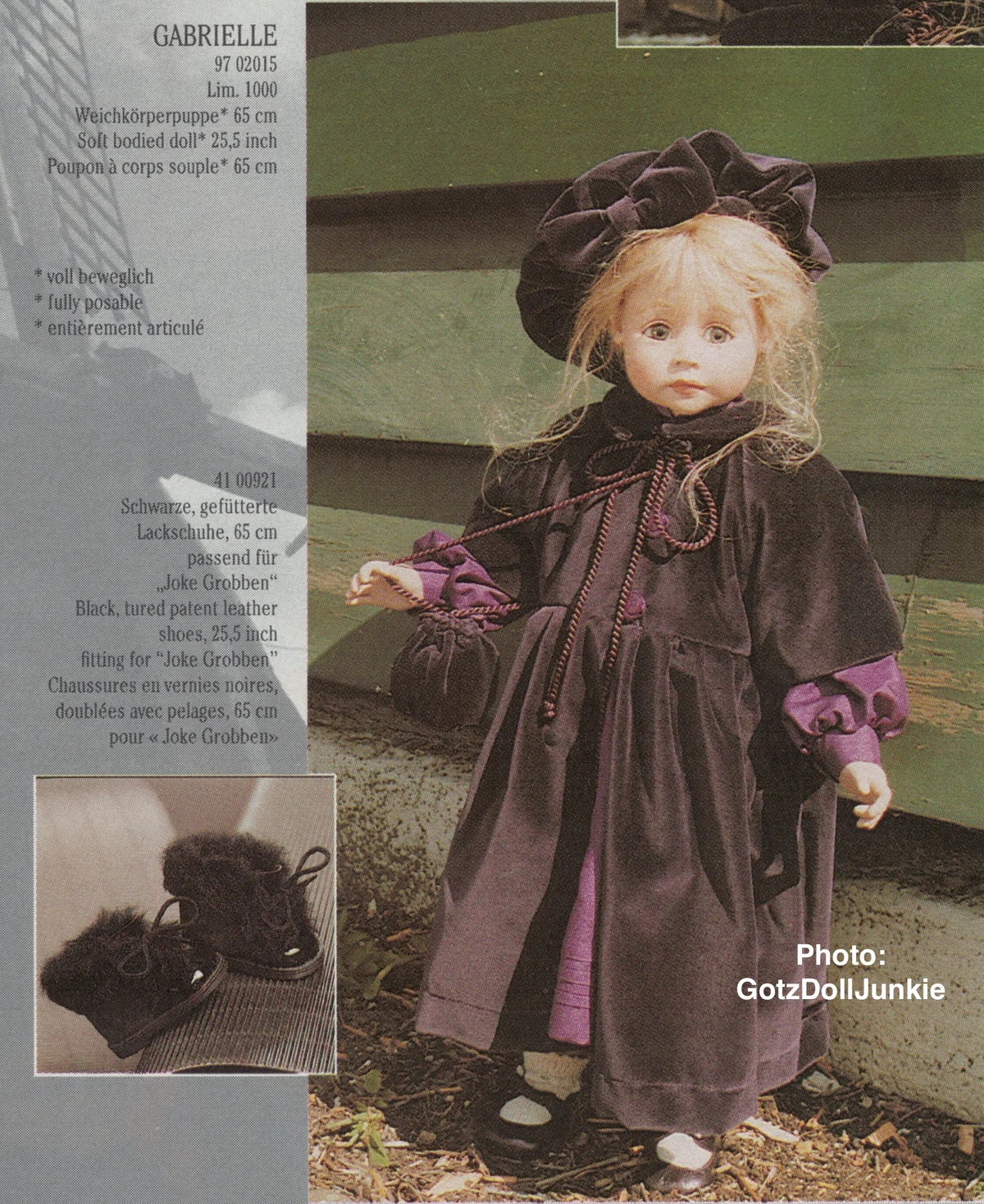 1997 GABRIELLE - Gotz Artist Doll Designed by JOKE GROBBEN - 97