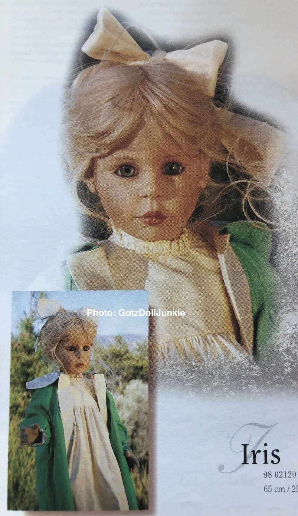 1998 IRIS - Gotz Artist Doll Designed by JOKE GROBBEN - 98 02120