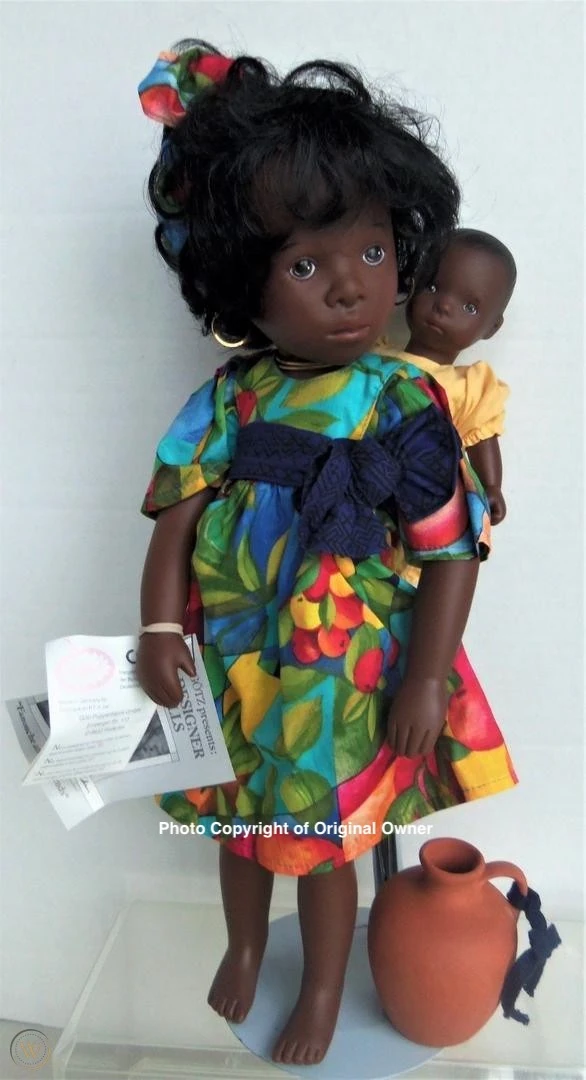 1992 - 1993 KEMBA and BINTU - Gotz Artist Dolls Designed by SYLVIA