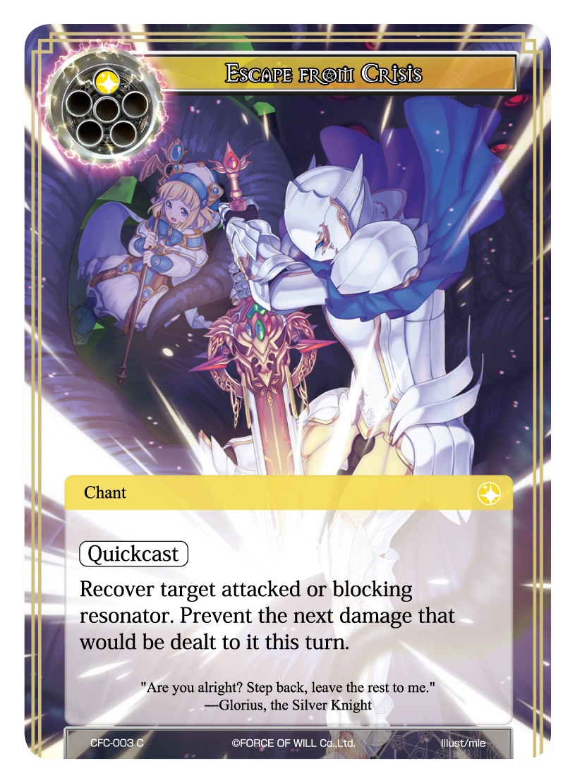 Escape from Crisis Force of Will TCG Wiki Fandom