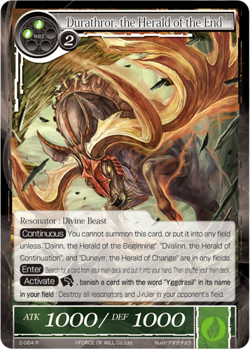 Durathror, the Herald of the End | Force of Will TCG Wiki