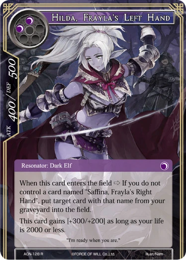 Hilda, Frayla's Left Hand | Force of Will TCG Wiki | Fandom