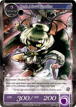 Force of willプレイマット TTW 光と影のアリス Dark Alice's Familiar