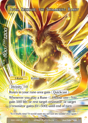 Atom Seikhart, the Shimmering Rabbit | Force of Will TCG