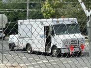 The 2016-2019 Ford E-350 Stripped Chassis Step Van Exterior Shown in Oxford White with 16" x 6" White-Painted Steel Wheels