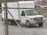 The 2015-2017 Ford E-350 Cutaway Van Exterior Shown in Oxford White Equipped with the High-Series Exterior Upgrade Package with 16" x 6" White Painted Steel Wheels