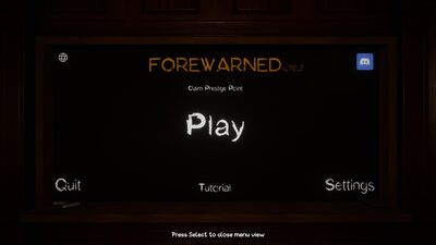 FOREWARNED on Steam