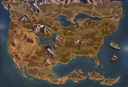 Continent Map InA map image