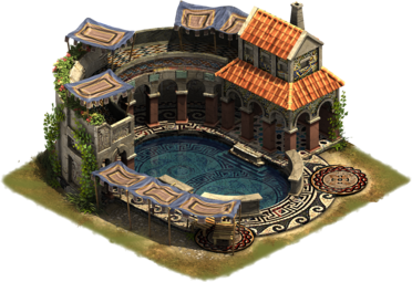 what type of buliding is the ornate bath forge of empires