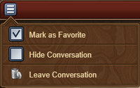 Message Tag Menu