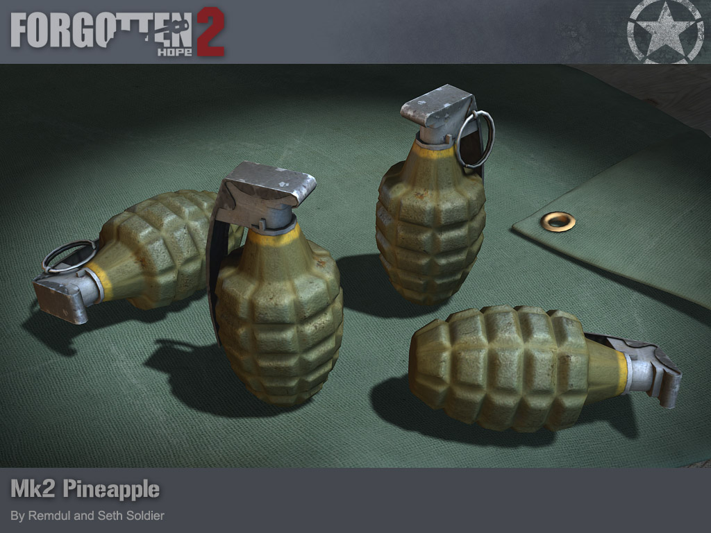 Mk. II 'Pineapple' Grenade | Forgotten Hope 2 Wiki | Fandom