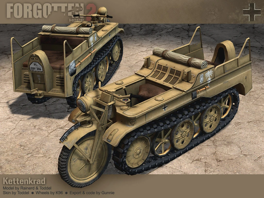 Sd.Kfz. 2 Kettenkrad | Forgotten Hope 2 Wiki | Fandom
