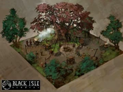 White Ford Market Square, concept art by Vance Kovacs.