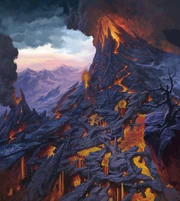 Mount Hotenow following the eruption.