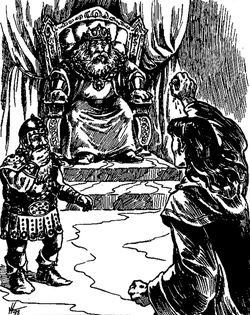 Maskyr pays Deep King Tuir's price before the Roldilarren Court.