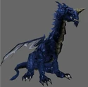 A majestic blue dragon in the Neverwinter Nights game editor.