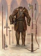 A set of typical fighter's equipment.