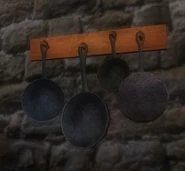 A rack of of pans.