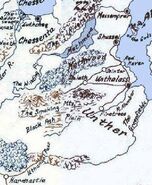 1e map showing Firetrees and the Smoking Mountains