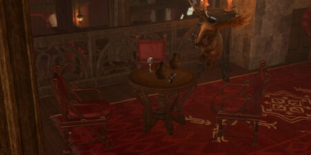 Valeria drinks alone