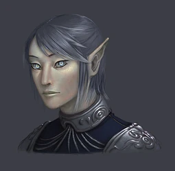 Moon elf head