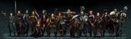 Promotional image of the playable characters.