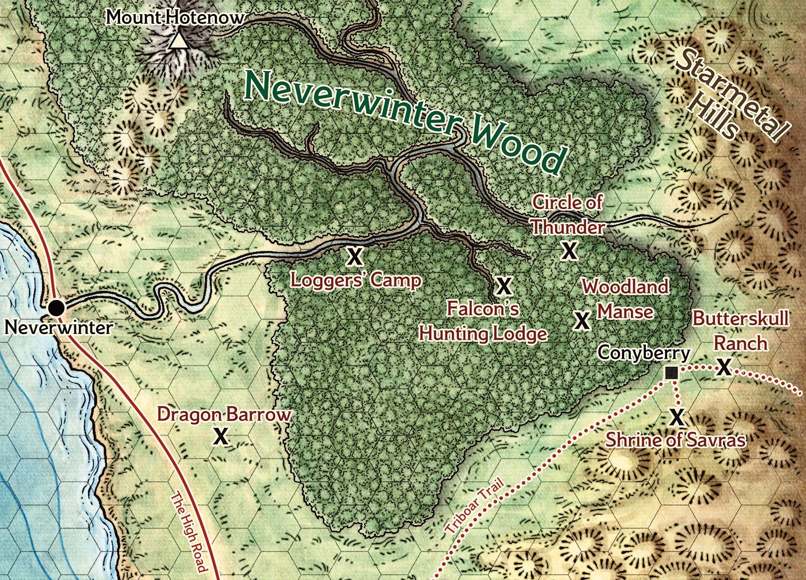 Map Of Neverwinter Wood Woodland Manse | Forgotten Realms Wiki | Fandom