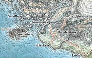 Map of Fireshear and the surrounding area.