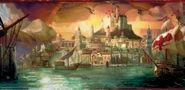 Waterdeep as seen from the harbor.
