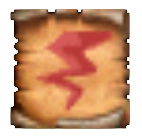 The symbol of the lightning bolt spell from Baldur's Gate.