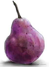 One of the purple pears of Ythryn.