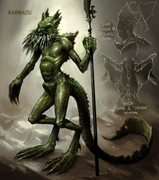A barbazu concept art.