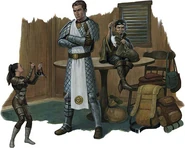 An adventurer finds a mouse in a pouch.