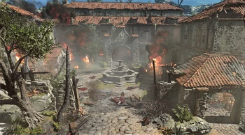 The tranquil ambience of the inn was somewhat lessened following the  raid of .