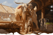 A druid with a peg leg.