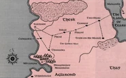 A mid-14th century DR map of Milvarune and Thesk.
