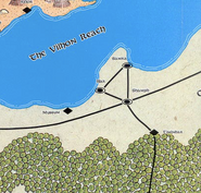 A late 14th century DR map showing the location of Samra.