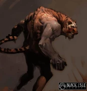 A weretiger, concept art.