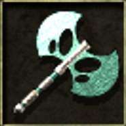 An ice axe wielded by the Chillbringer priestesses of Icewind Dale.