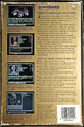 Back cover of DOS edition.