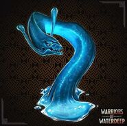 A depiction of water weirds from Warriors of Waterdeep.